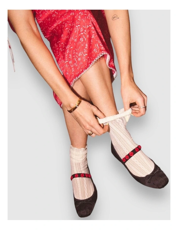 Lacy Days Socks in White image 2