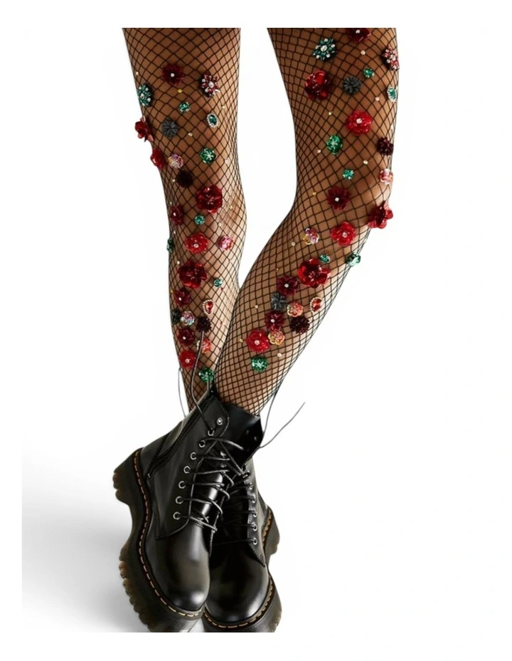 Bed Of Roses Fishnet Tights image 1