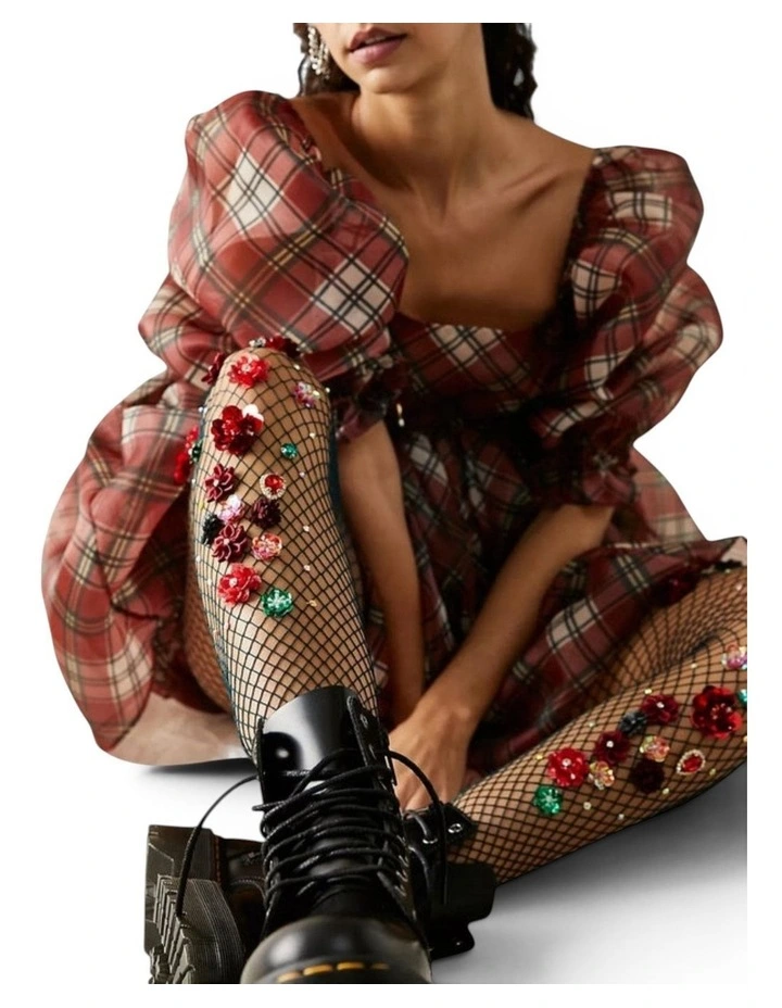 Bed Of Roses Fishnet Tights image 2