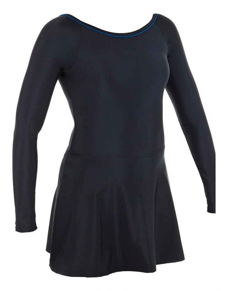 Una Sleeve One-Piece Swimsuit in Black image 4