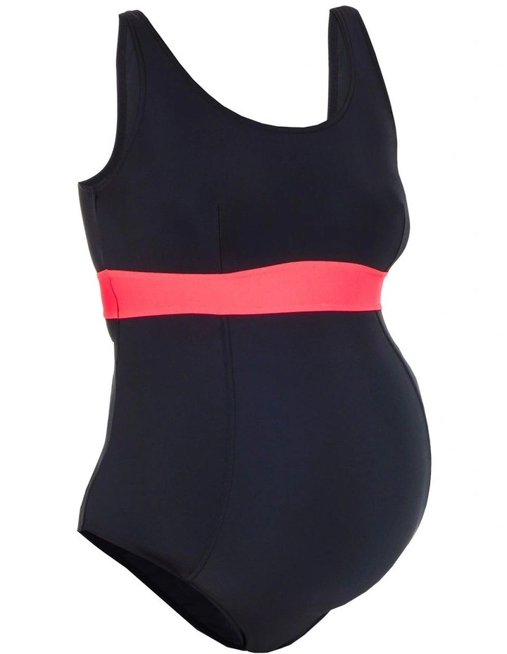 Romane One-piece Maternity Swimsuit in Black image 3