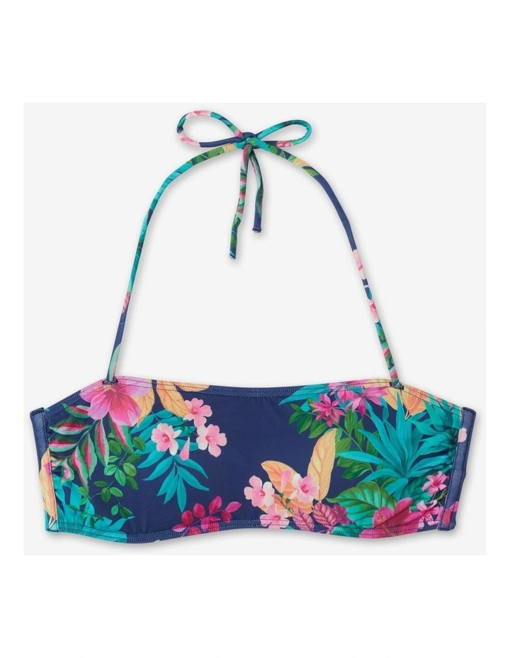 Laura Bandeau Surf Swimsuit Top in Borabora Blue image 6