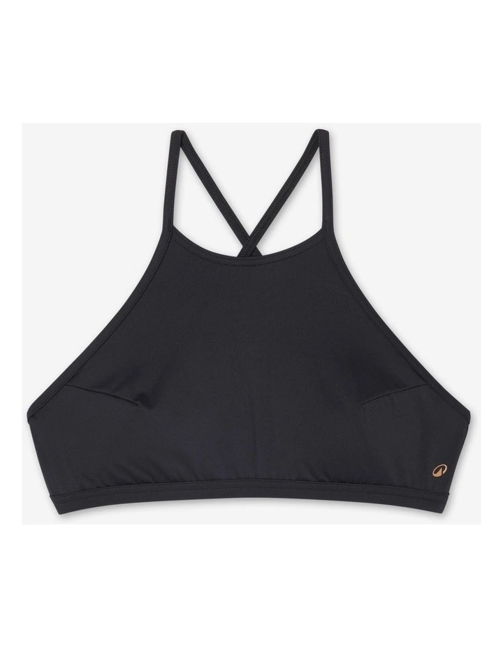 Decathlon | Olaian Women's Surfing Crop Top Swimsuit Black image 5