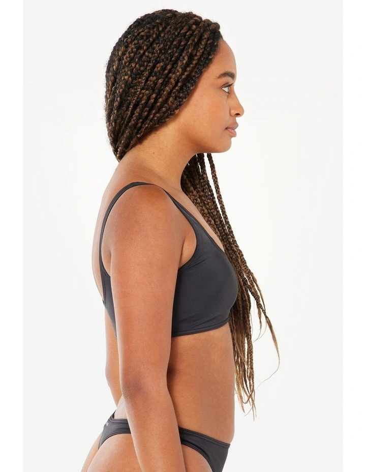 Decathlon | CROP TOP AURELY BLACK WITH REMOVABLE CUPS image 4
