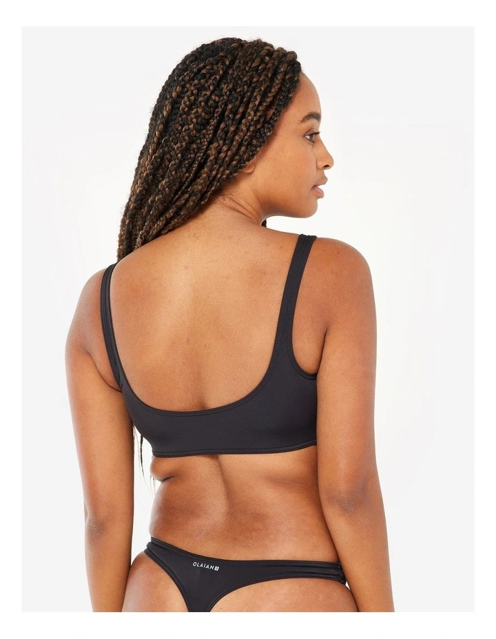 Decathlon | CROP TOP AURELY BLACK WITH REMOVABLE CUPS image 5