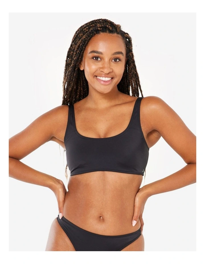 Decathlon | CROP TOP AURELY BLACK WITH REMOVABLE CUPS image 7