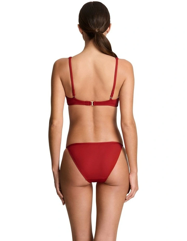 Beach Club Logo-Trim Tall Triangle Bikini Top image 6