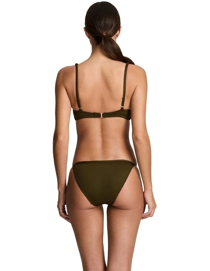 Beach Club Logo-Trim Tall Triangle Bikini Top image 5