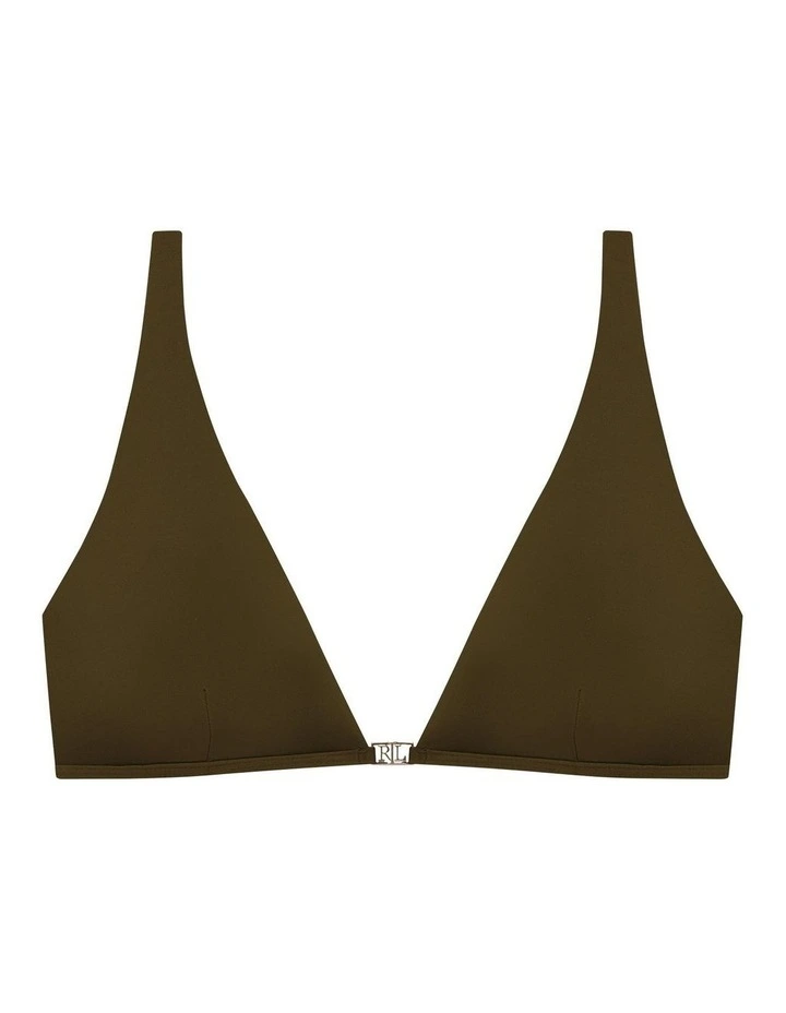 Beach Club Logo-Trim Tall Triangle Bikini Top image 7