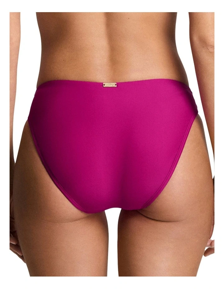 Beach Club Solids Curved Waist Midrise Bikini Bottom image 2