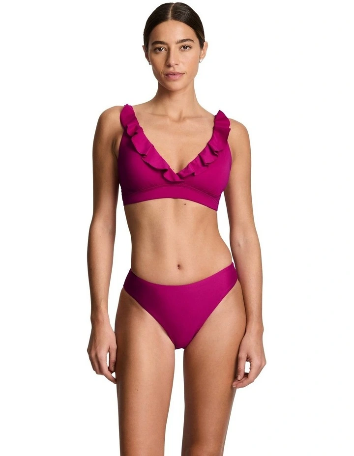 Beach Club Solids Curved Waist Midrise Bikini Bottom image 5