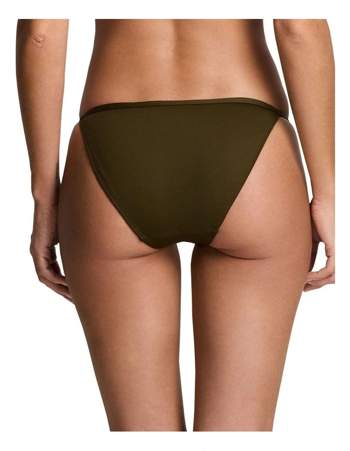 Beach Club Logo-Trim Tanga Bikini Bottom image 2