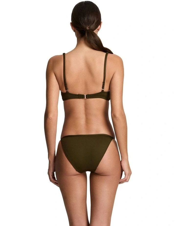 Beach Club Logo-Trim Tanga Bikini Bottom image 5