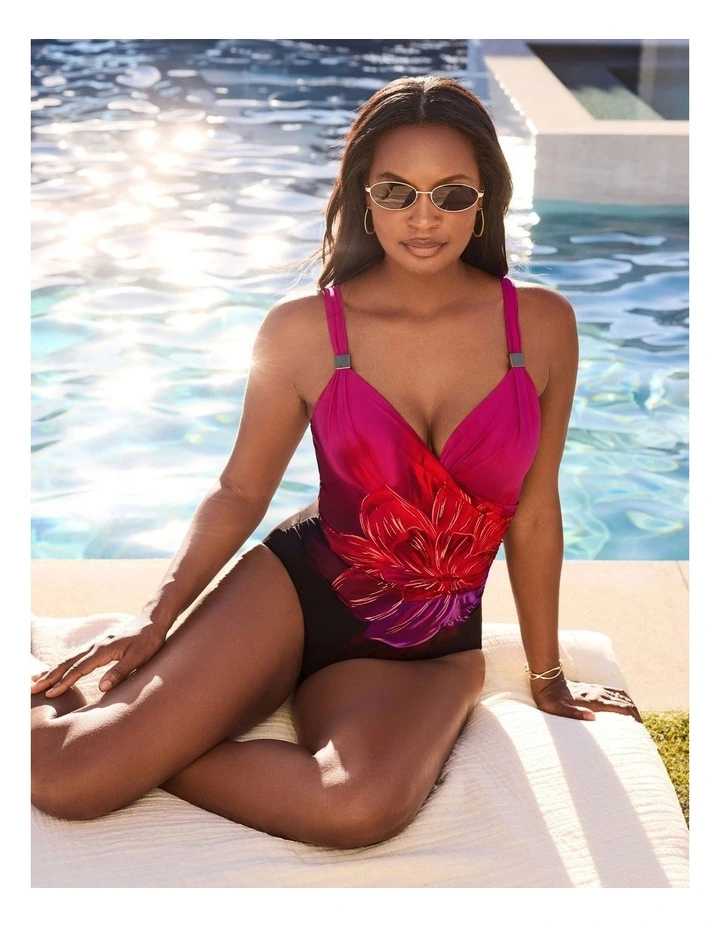 Petali Rosa Siren Underwired Crossover Shaping Swimsuit image 3