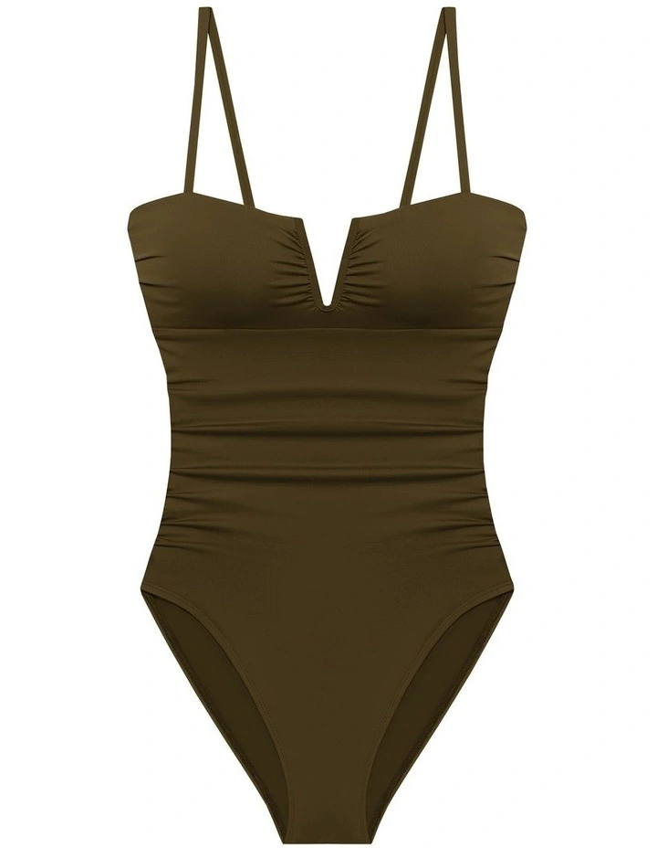 Beach Club Solids V Wire High Leg Shaping Swimsuit image 6