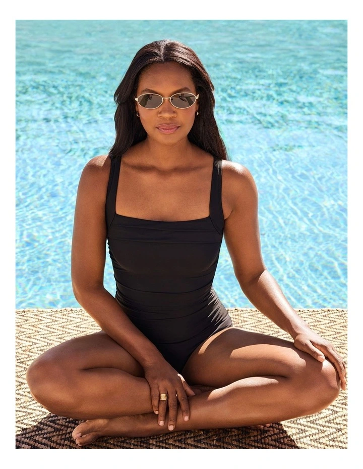 Rock Solid Polaris Wired Square Neck One-Piece Shaping Swimsuit image 3