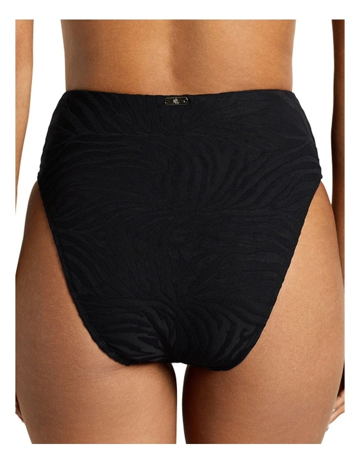 Zebra Jacquard High Waist Bikini Bottom image 2