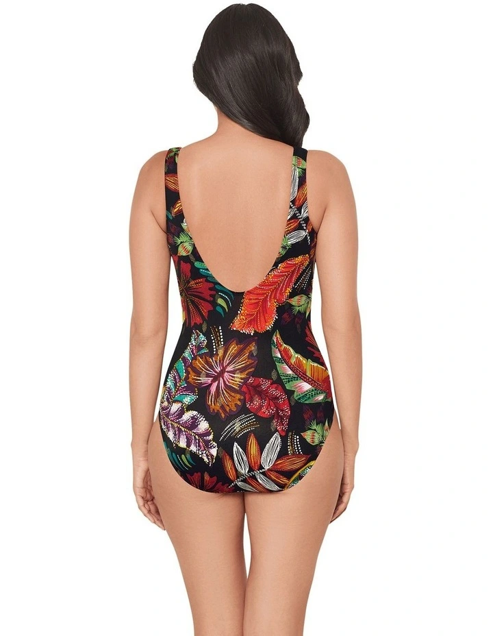 Pluma Orla Crossover Draped Shaping Swimsuit image 2