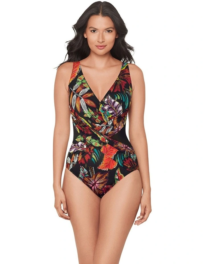Pluma Orla Crossover Draped Shaping Swimsuit image 5