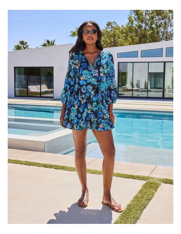Secret Garden Mini Length Cotton Beach Dress image 3
