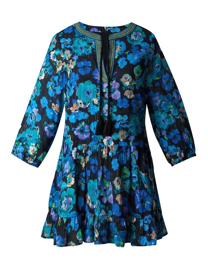 Secret Garden Mini Length Cotton Beach Dress image 6