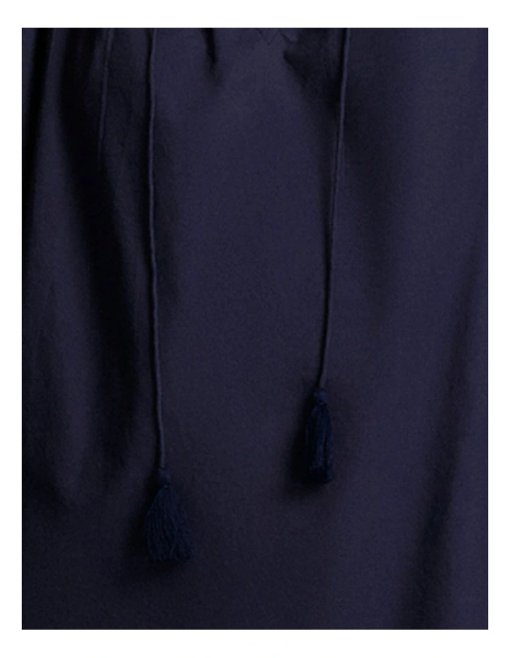 Embroidered Cotton Mini Beach Dress Cover Up image 7