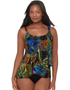 Amazonia Dazzle Underwired Draped Tankini Top