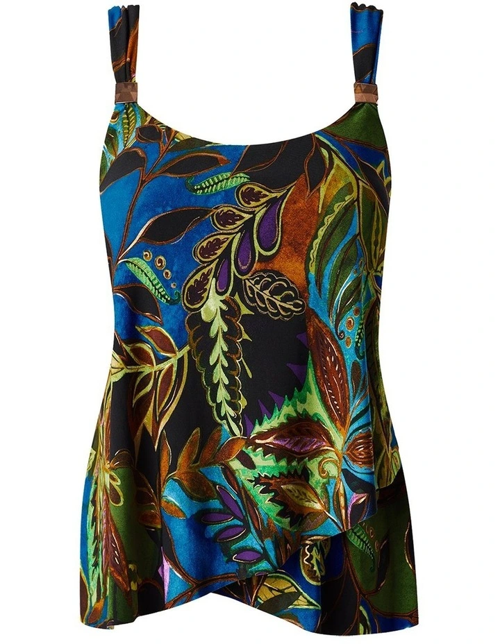 Amazonia Dazzle Underwired Draped Tankini Top image 6