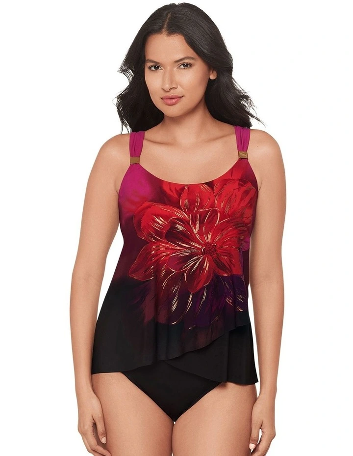 Petali Rosa Dazzle Underwired Draped Tankini Top image 1