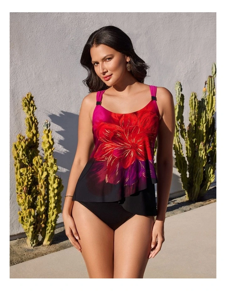 Petali Rosa Dazzle Underwired Draped Tankini Top image 3