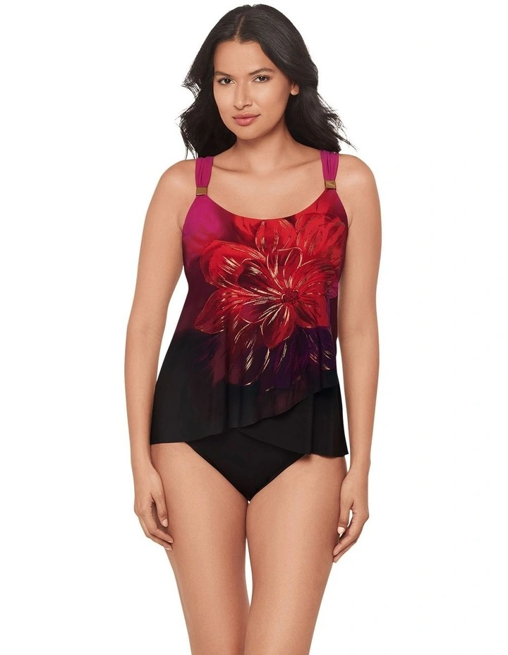 Petali Rosa Dazzle Underwired Draped Tankini Top image 5