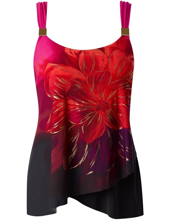 Petali Rosa Dazzle Underwired Draped Tankini Top image 6