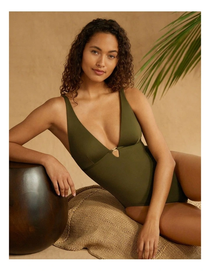 Beach Club Solids Tall Triangle One Piece image 3