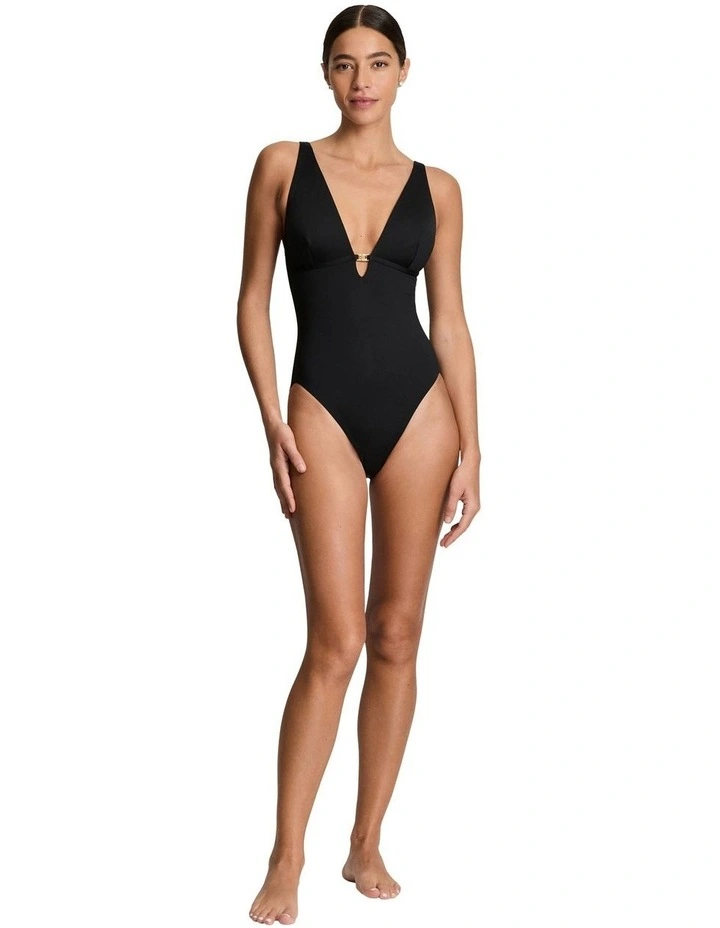 Beach Club V-Neck Shaping One Piece Swimsuit image 4