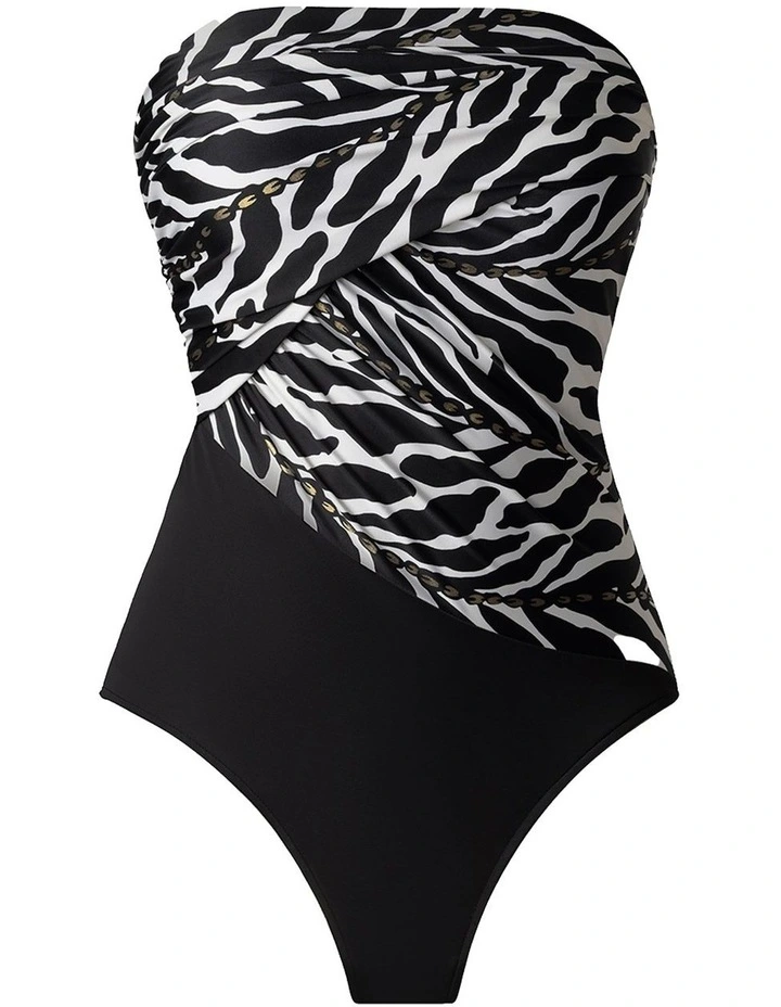 Sand Tracks Goddess One Shoulder Tummy Control Swimsuit image 7
