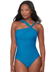Rock Solid Europa Asymmetric Underwire Shaping Swimsuit