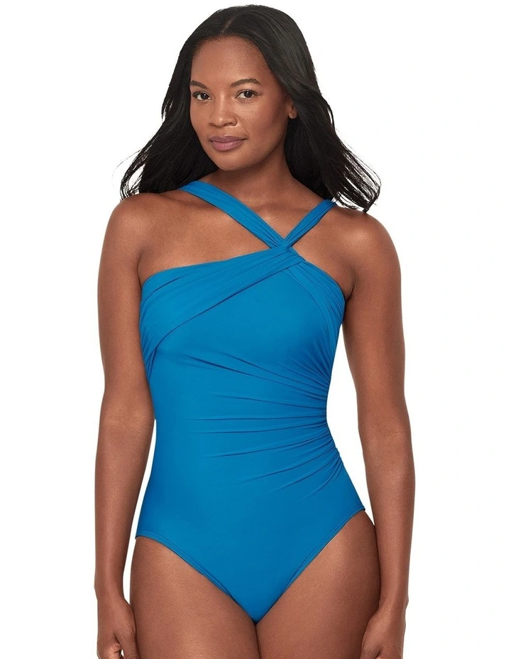Rock Solid Europa Asymmetric Underwire Shaping Swimsuit image 1