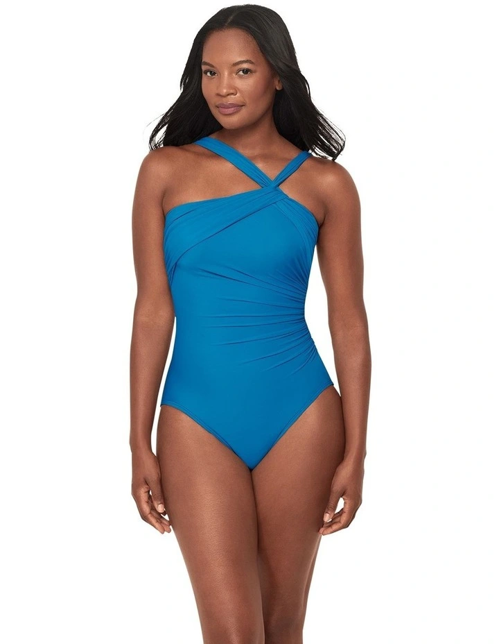 Rock Solid Europa Asymmetric Underwire Shaping Swimsuit image 5