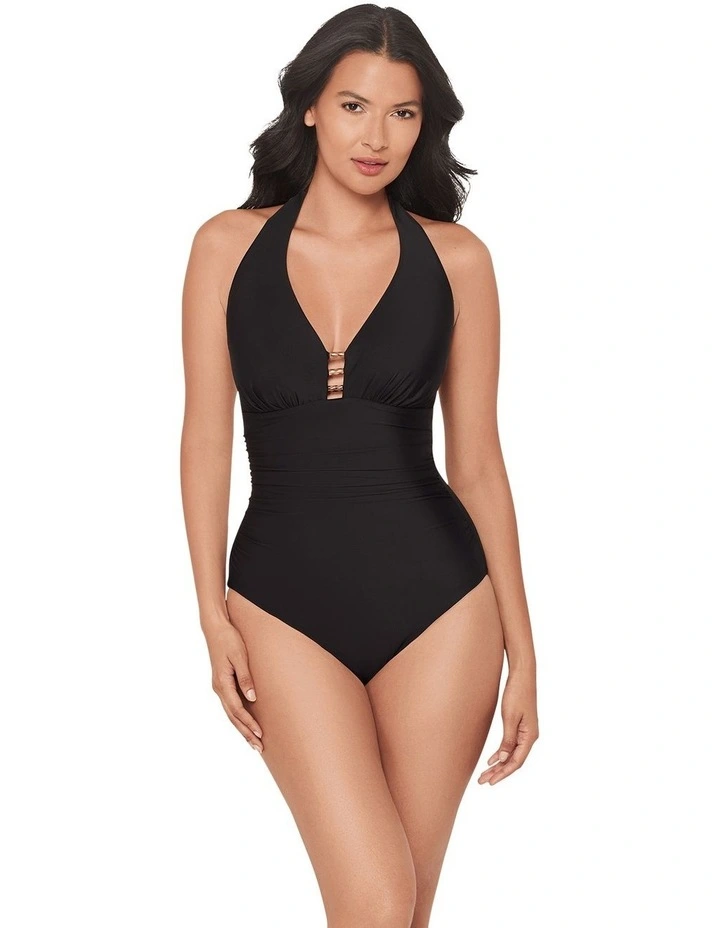 Razzle Dazzle Theia Halter OneinPiece Shaping Swimsuit image 5