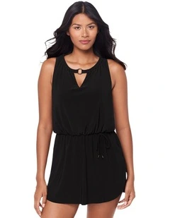 Effie Tie Waist Short Shaping Swimdress