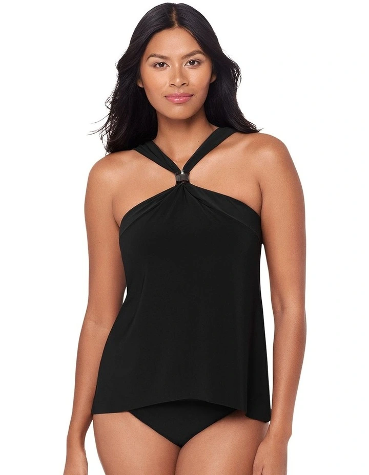 Faye Floaty High Neck Hidden Underwire Tankini Top image 1