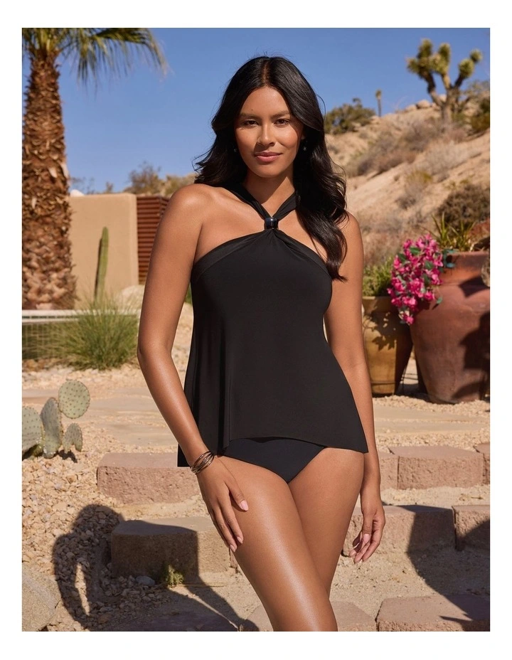 Faye Floaty High Neck Hidden Underwire Tankini Top image 3
