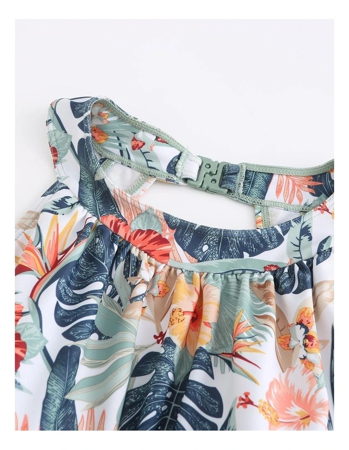 Decathlon | Women's 1-Piece Skirt Swimsuit - CN Amber - GLORY image 3