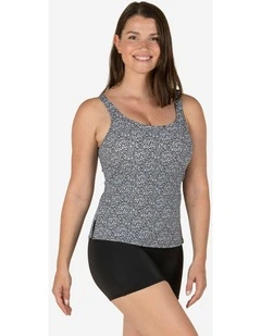 Decathlon | Women's 1-piece Swimsuit Heva Tankini Leo Black