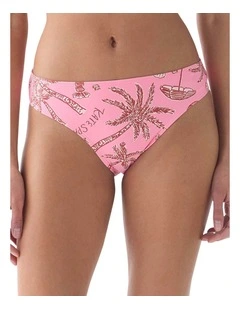 Beachside Mid-Rise High Cut Bikini Bottom