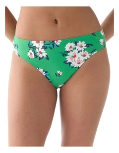 Spring Daisies Mid-Rise High Cut Bikini Bottom