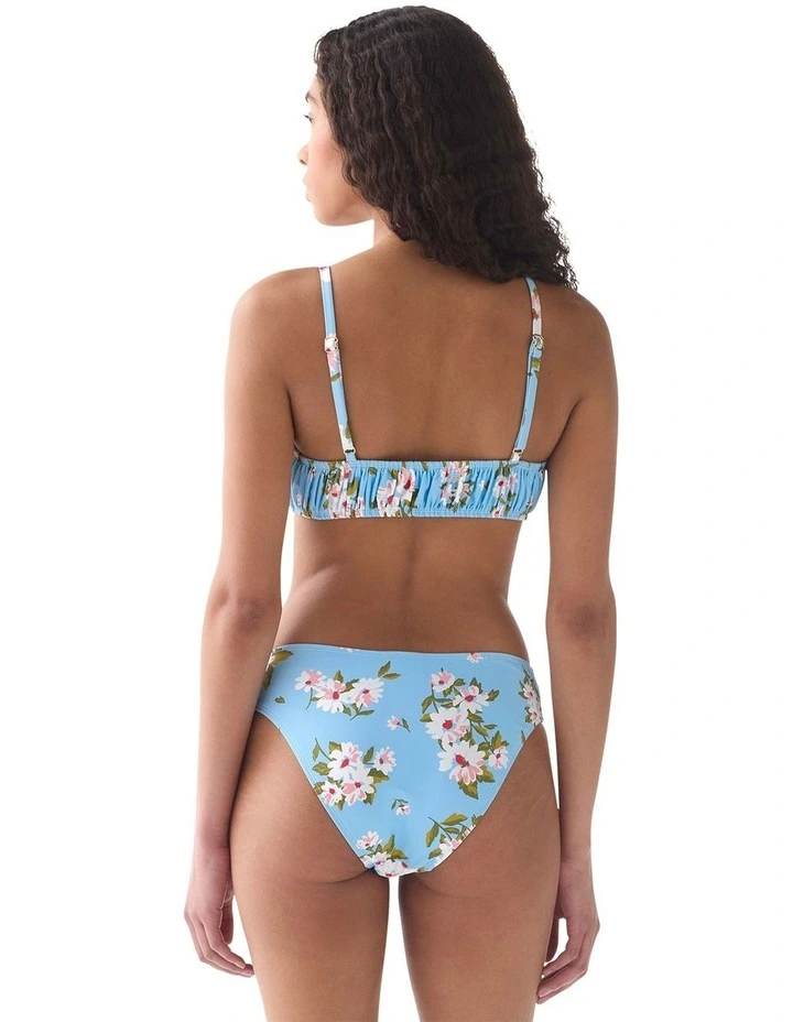 Spring Daisies Underwired Shirred Bandeau Bikini Top image 4