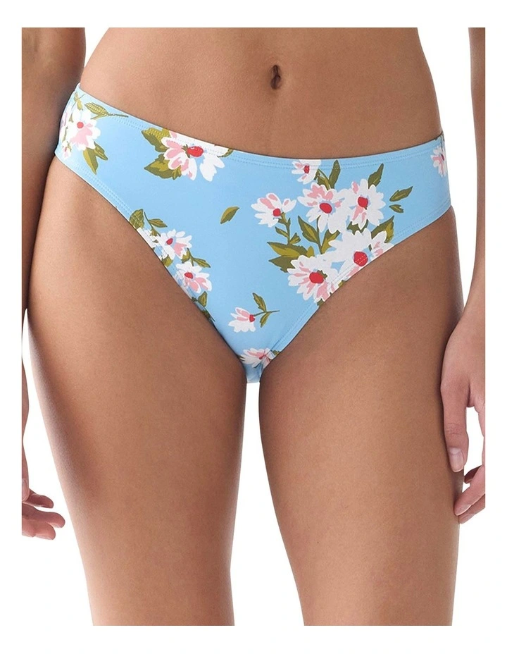 Spring Daisies Mid-Rise High Cut Bikini Bottom image 1