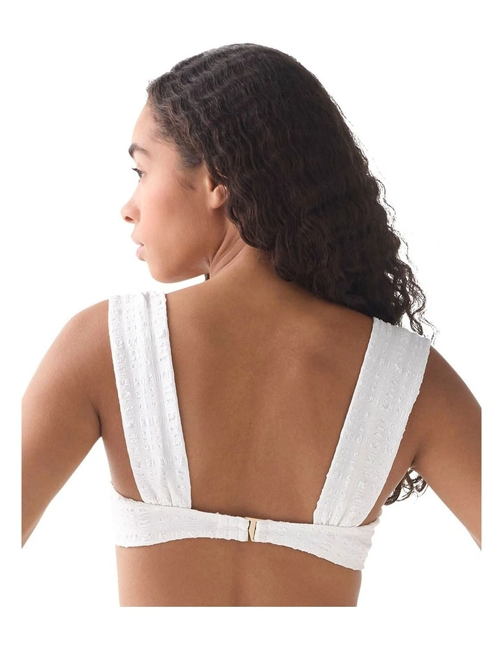 Seersucker Wide Strap Underwired Padded Bikini Top image 2