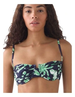 Beachside Ruched Underwired Balconette Bra Bikini Top